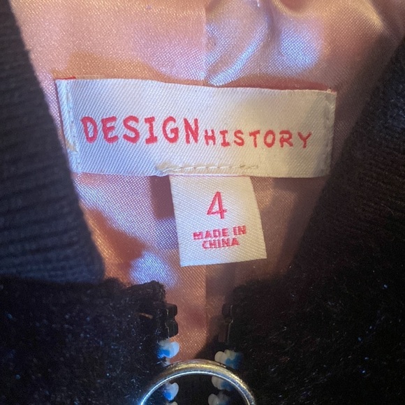 Design History Kids Fur Coat with Rainbow Zipper Size 4 - Picture 4 of 5